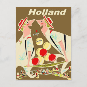 Holland, lustig Vintag Postkarte