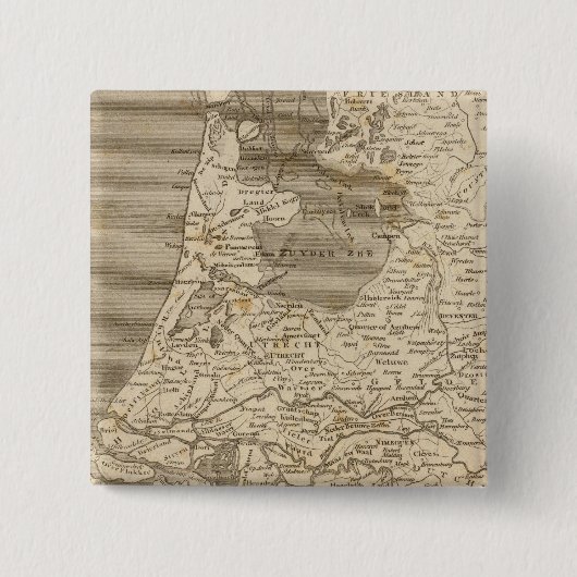 Holland Map von Arrowsmith Button (Vorderseite)