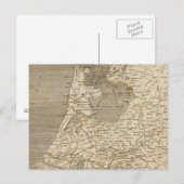 Holland Map von Arrowsmith Postkarte (Vorne/Hinten)