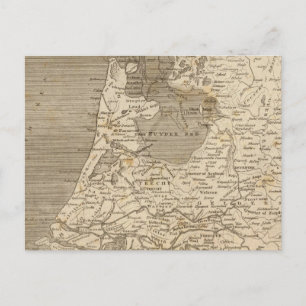 Holland Map von Arrowsmith Postkarte