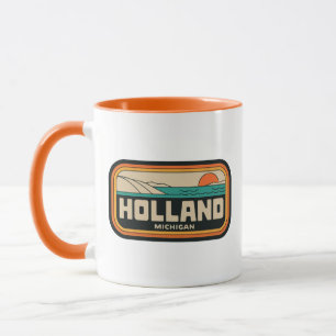 Holland Michigan 70er Retro Vintag Tasse