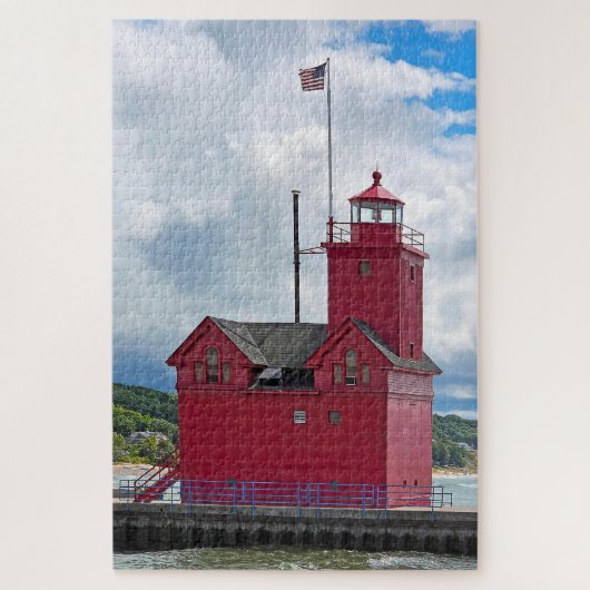 Holland Michigan Big Red Lighthouse Puzzle (Vertikal)