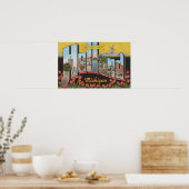 Holland, Michigan - Große Buchstabenszenen Poster (Küche)