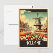 Holland, Michigan | VINTAG Postkarte (Vorne/Hinten)