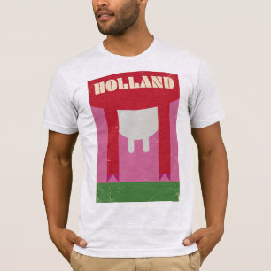 Holland Milchkuh Vintage-Reiseposter T-Shirt