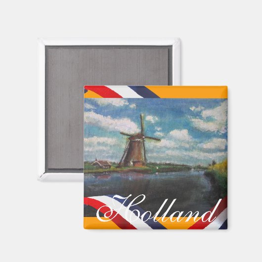 Holland Mill Kühlschrankmagnet (Vorderseite/Rückseite)