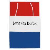 Holland Netherlands Dutch Flag Design Mittlere Geschenktüte (Vorderseite)