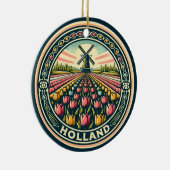 Holland Netherlands Travel Art Abzeichen Keramik Ornament (Rechts)