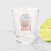 Holland Netherlands Travel Art Vintag Schnapsglas (Rückseite)