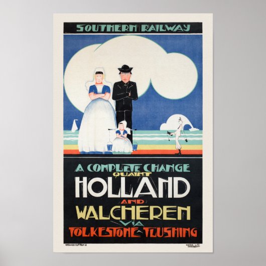 Holland Netherlands Vintage Poster 1924 (Vorne)