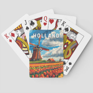 Holland Niederlande Reise Kunst Vintage Spielkarten