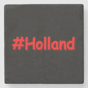 "#Holland" Niedliches Design. Jetzt kaufen Steinuntersetzer