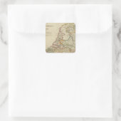 Holland oder die sieben Vereinigten Provinzen Quadratischer Aufkleber (Tasche)