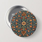 Holland Park Design (von William Morris) Button (Vorne & Hinten)