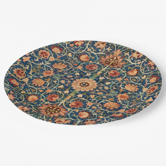 Holland Park Design (von William Morris) Pappteller (Schrägansicht)