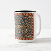 Holland Park Design (von William Morris) Zweifarbige Tasse (VorderseiteRechts)