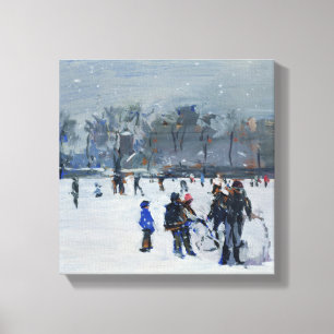 Holland Park im Schnee 2009 Leinwanddruck