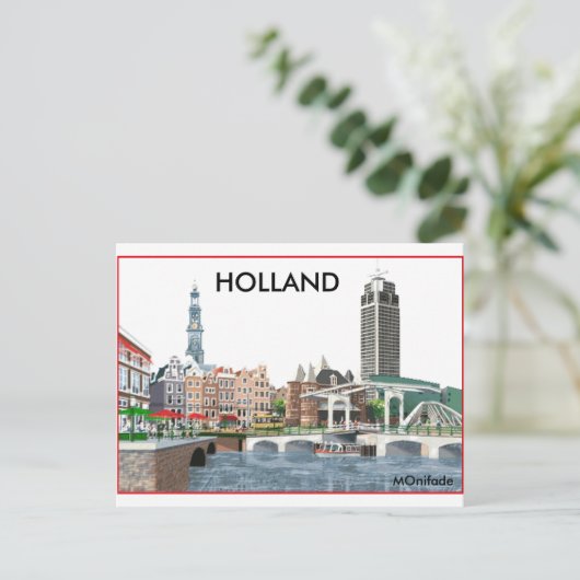 HOLLAND POSTKARTE (Stehend Vorderseite)