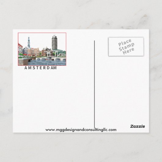 HOLLAND POSTKARTE (Rückseite)