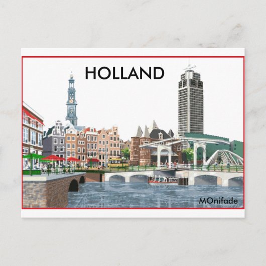 HOLLAND POSTKARTE (Vorderseite)