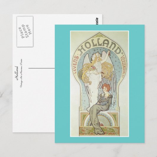 Holland Postkarte (Vorne/Hinten)