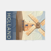 Holland Postkarten Fleecedecke (Vorderseite (Horizontal))