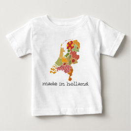 Holland Province Map Bohemisch Patchwork Style Baby T-shirt
