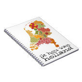 Holland Province Map Bohemisch Patchwork Style Notizblock (Rechte Seite)