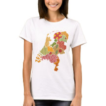 Holland-Provinz-Karten-Bohemische Patchwork-Art