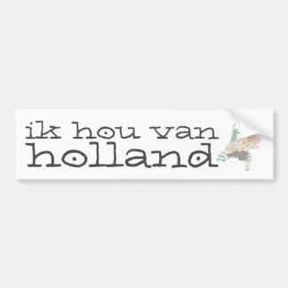 Holland-Provinz-Karten-geometrische Patchwork-Art Autoaufkleber