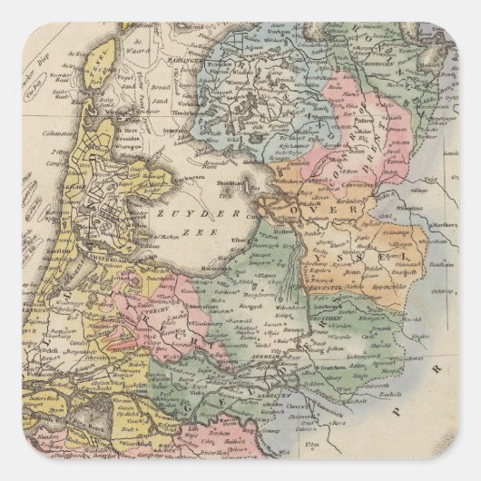 Holland Quadratischer Aufkleber (Vorderseite)