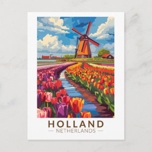 Holland Reise Kunst Vintage Postkarte