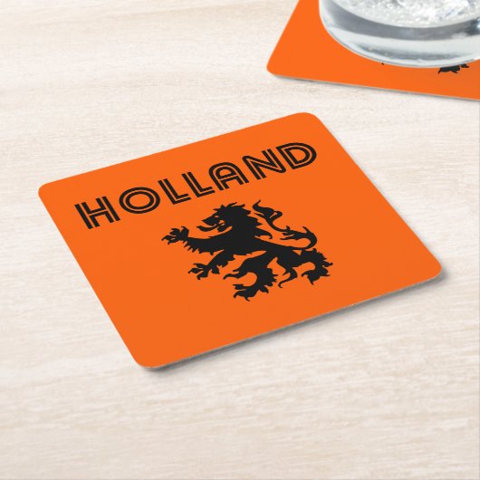 Holland Retro Rechteckiger Pappuntersetzer (angewinkelt)