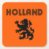 Holland Retro Rechteckiger Pappuntersetzer (Vorderseite)