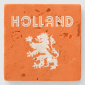 Holland Retro Steinuntersetzer (Vorderseite)