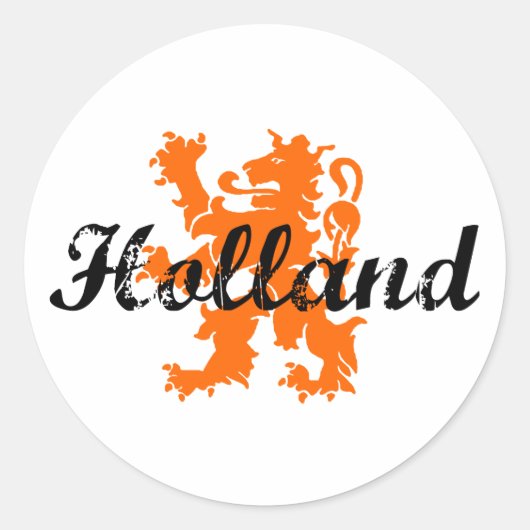 Holland Runder Aufkleber (Vorderseite)