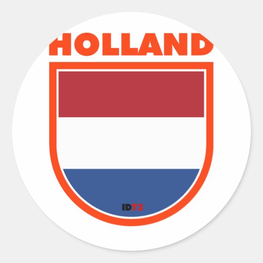 Holland Runder Aufkleber (Vorderseite)