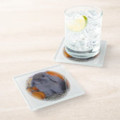 Holland-Schmierölniederdruck-Häschen an Glasuntersetzer (Schrägansicht)