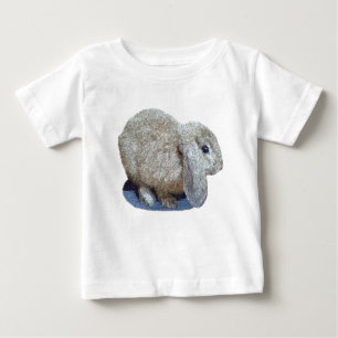Holland-Schmierölniederdruck-Ohr-Kaninchen-Shirts Baby T-shirt
