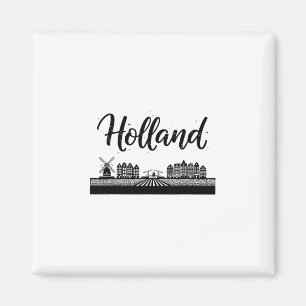 Holland Skyline Reise Urlaub Outfits  Magnet
