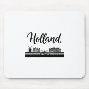 Holland Skyline Reise Urlaub Outfits Mousepad