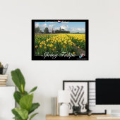 Holland Spring Tulips Landscape 3D Anaglyph Poster (Heimbüro)