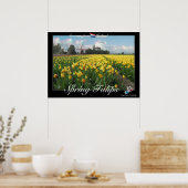 Holland Spring Tulips Landscape 3D Anaglyph Poster (Küche)