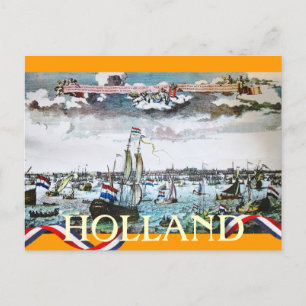 Holland Trade Ships Sailing Postcard Postkarte