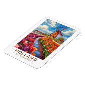 Holland Travel Art Vintag Magnet (Linke Seite)