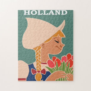 Holland Travel Poster Vintag Puzzle