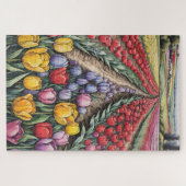 Holland Tulips Field Tulip Art Puzzle (Horizontal)