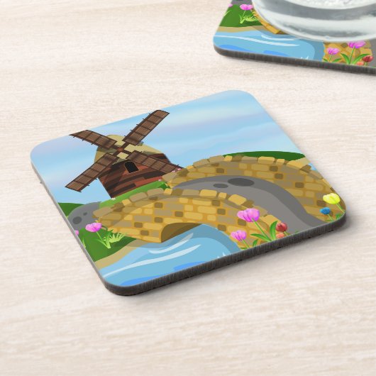 Holland Tulips Getränkeuntersetzer (Linke Seite)