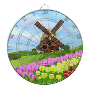 Holland-Tulpen Dartscheibe