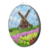 Holland-Tulpen Dartscheibe (Vorderseite rechts)